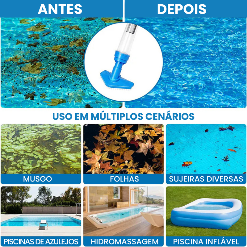 💦 iToolMax™ – O Aspirador Sem Fio Perfeito para Piscinas de até 30.000 Litros!