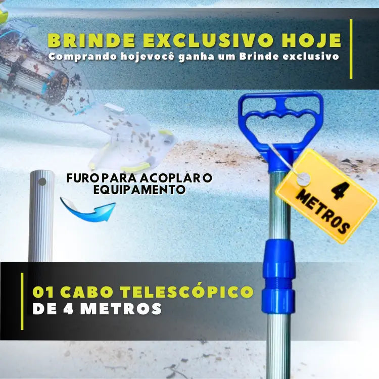 Ryobi One Plus - Aspirador de Piscina Sem Fio 24V/90W - BIVOLT 110/220