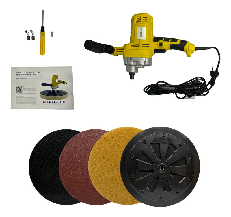 Desempenadeira Elétrica Para Reboco Mde 1200w Menegotti 220v