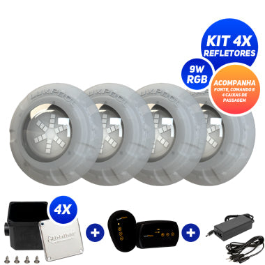 KIT ILUMINAÇÃO PISCINA 3X6 METROS LUXPOOL